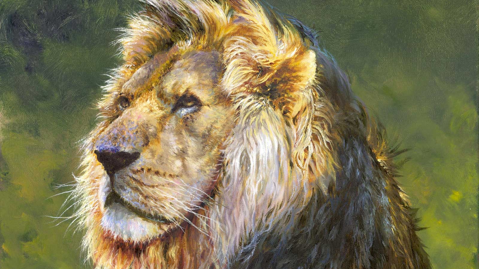 David Crane’s Lion Study painting (2010)